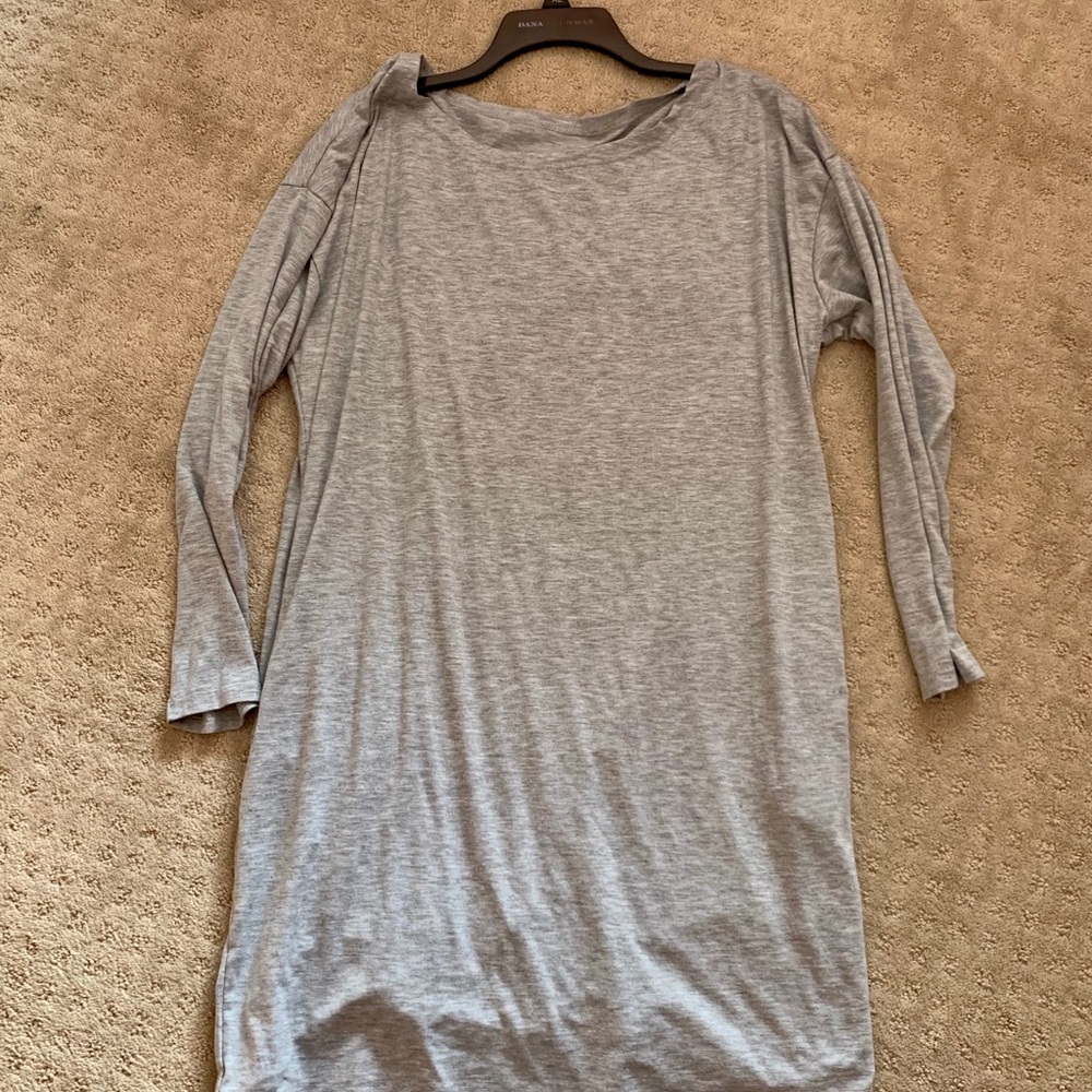 Grey Long sleeve comfy dress:  NEVER WORN